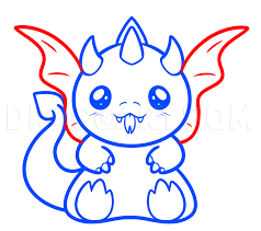 How do you draw a cartoon dragon? How To Draw A Kawaii Dragon Step By Step Drawing Guide By Dawn Dragoart Com