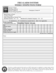 Fire education request for service.pdf. Fire Alarm Inspection Forms Fill Online Printable Fillable Blank Pdffiller