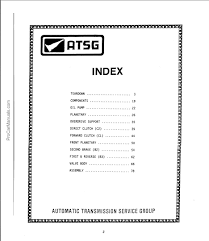Toyota service and repair manuals. Toyota A340e H Atsg Automatic Transmission Service Group Pdf Download