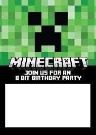 How are you trying to invite your friends? Free Minecraft Birthday Invitations Personalize For Print And Evite