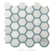 Myknobs.com has been visited by 10k+ users in the past month Hexagon Oriental White Marble With Blue Glass Strip Swimming Pool Cheap Mosaic Tiles Buy Marble Mosaic Swimming Pool Mosaic Cheap Mosaic Tiles Product On Alibaba Com