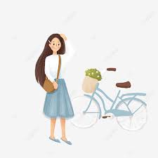 Side view of happy parents looking at cute little daughter riding bicycle in park. Little Girl Riding A Bicycle Free Of Charge Anime Girls Bicycles Vehicles Png Transparent Clipart Image And Psd File For Free Download