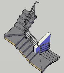 Balcony railing details its plan, elevation and section. Stair Railing Dwg Block For Autocad Designs Cad