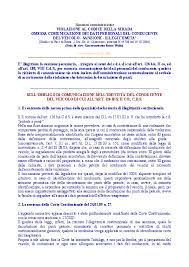 La sentenza di rigetto del ricorso, oltre a costituire titolo esecutivo per la riscossione coatta delle somme di denaro imposte dal giudice di pace (6° comma), comporta la necessaria applicazione delle sanzioni accessorie o la decurtazione dei punti dalla patente di guida (8° comma). Doc Sull Obbligo Di Comunicazione Dei Dati Del Conducente Ex Art 126 Bis C D S Giacomo Russo Walti Academia Edu