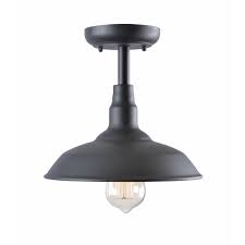 On sale for $443.62 original price $591.49 $ 443.62 $591.49. Kenroy Home Dale Black 1 Light Outdoor Semi Flush Mount Light 93508bl The Home Depot
