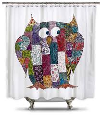 The uk shower cabins shop. Catherine Holcombe Log Cabin Owl Fabric Shower Curtain Shower Curtains By Shower Curtain Hq Houzz