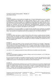 Nombre d heures temps plein. Contrat De Travail A Temps Partiel A Moda Le 3 1 Viscom