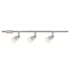 Hampton Bay 44 In 3 Light Brushed Steel Track Lighting Kit Ec1419ba 3 The Home Depot