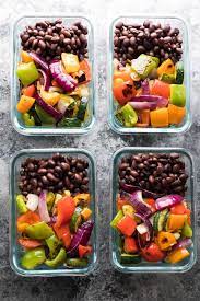Grilled Veggie Black Bean Meal Prep Bowls Recipe Meal Prep Bowls Vegetarian Meal Prep Vegetarian Recipes Healthy