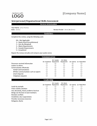 Interpersonal Organizational Skills Assessment Form Office Templates Interpersonal Communication Process
