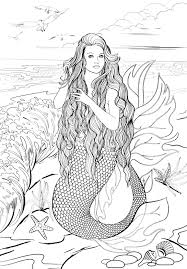 Browse 99 sleeping with sirens perform in berlin stock photos and images available, or start a new search to explore more stock photos and images. Realistic Beautiful Mermaid Mermaid Coloring Pages For Adults Novocom Top