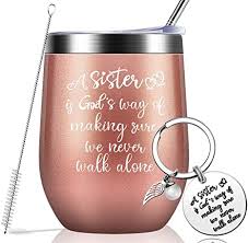Apple watch series 6 ($370 at the time of publication) samsung galaxy watch active2 (44 mm) ($220 at the time of publication) giving a watch as a graduation gift is a classic idea for a reason: Amazon Com Sister Gifts From Sister Graduation Gifts For Sister Funny Birthday Gifts Ideas For Women Big Sister Little Sister Best Friends Vacuum Insulated Wine Tumbler With Keychain Rose Gold