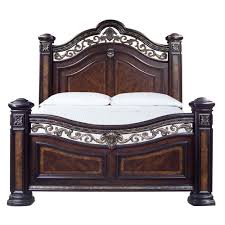 Steve Silver Monte Carlo Rich Brown Queen Bed Re163ss Qbed The Home Depot In 2020 Arched Headboard Bed Frame Plans Queen Upholstered Bed