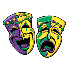 2 Mardi Gras Carnival Party Comedy Tragedy Mask Face Cutouts Decorations Mardi Gras Decorations Mardi Gras Mask Mardi Gras Party Decorations