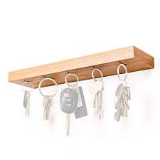 Shelves can of course be used to hold and display items, but they can also serve as decorative elements. Buy 12 Wide Floating Shelf And Magnetic Key Rack Made In Usa Solid Oak And 5 Strong Magnets Online In India B01cvz36q6