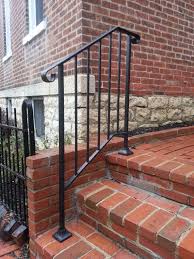 Routed rail makes building a deck the 6 ft. Metal Handrails For Outdoor Steps Hmdcrtn