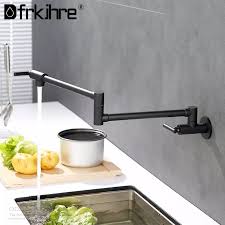 Werkzeug und baumaterial für profis und heimwerker. Folding Single Kitchen Faucet Sink Pot Filler Faucet Cold Water Wall Mount Tap Brass Faucets Chrome Brushed Nickel Oil Rubbed Kitchen Faucets Aliexpress