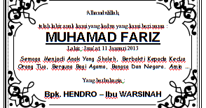 10 contoh dan template kartu ucapan selamat kelahiran bayi laki laki. Download Undangan Gratis Desain Undangan Pernikahan Khitan Tutorial Desain Grafis Download Kartu Pemberian Nama Bayi Anak Pada Acara Walimatul Tasmiyah Format File Word Bisa Diedit Gratis