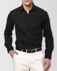 Mens Cotton Black Plain Shirt Dress Shirts By Tommy Hilfiger Formal Shirts For Men Mens Shirts Online Mens Shirts