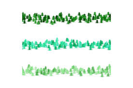 Download 3 Seamless Pine Tree Line Dividers Graphic By Davidzydd Creative Fabrica SVG Cut Files