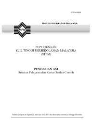 Pengajian Am Contoh Soalan
