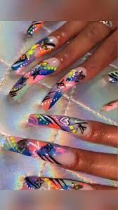 Video Long Square Acrylic Nails Acrylic Nails Curved Nails