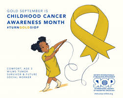 Traditionally a month for us to raise awareness of breast cancer prevention. Childhood Cancer Awareness Month Siop