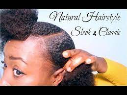 Natural Hairstyle Cute Simple Sleek Low Afro Puff On Short Medium Length 4c N Medium Length Hair Styles Natural Hair Styles Natural Hair Styles For Black Women