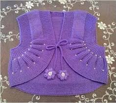 Inci Ve Cicek Suslemeli Onler Yuvarlak Kiz Cocuk Cepken Nasil Orulur 3 4 Yas Baby Knitting Patterns Bebek Yelek Orgu
