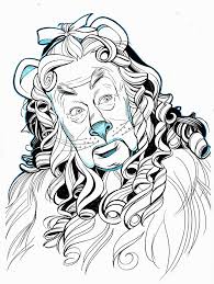 Oz Cowardly Lion Portrait By Jerome K Moore On Deviantart Wizard Of Oz Tattoos Wizard Of Oz Color Wizard Of Oz Characters