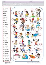 Une Activite Pour Decouvrir Et Apprendre Le Nom Des Principales Activites Sportives En Anglais Education Physique Activites En Anglais Scrapbooking Etiquettes