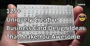 Make your own personalized business card today with our free business card maker. 125 Creative Business Card Design Ideas That Make You Awesome