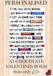 Valentines Chocolate Love Poem Can Be Adapted And Personalised By Artofmemoriesgif Candy Birthday Cards Birthday Cards For Boyfriend Homemade Birthday Gifts
