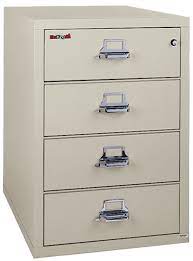 These cabinets are great for smaller rooms in which a drawer cannot be extended out as far. Fireking Fireproof 4 Drawer Vertical Filing Cabinet Wayfair