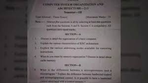 Computer architects use specialized knowledge of computer software and hardware structure to in this article, we take a look at some of the common computer architecture interview questions. Computer System Organization Architecture Question Paper Youtube