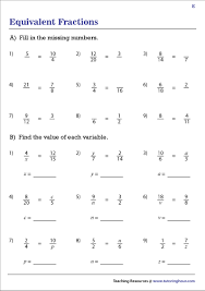 Partnered with nsta · lesson plans & activities · loved by kids Equivalent Fractions Worksheets