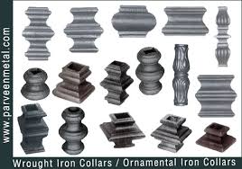 Cast iron panels can give an old world look to your new railing. Ornamental Wrought Iron Components