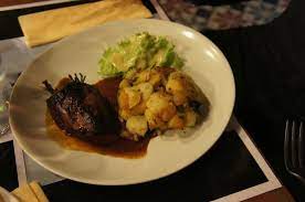 Blanquette de veau (blɑ̃kɛt də vo) is a french veal ragout in which neither the veal nor the butter is browned in the cooking process. Best Tete De Veau In Paris Review Of La Ravigote Paris France Tripadvisor
