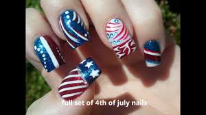 Red white and blue nails. Red White Blue Nail Art Youtube
