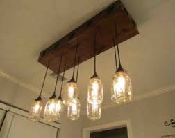 Dining Room Chandeliers Lowes Rustic Light Fixtures Farmhouse Kitchen Light Fixtures Jar Ceiling Light