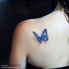 Blue Butterfly Blue Butterfly Tattoo Purple Butterfly Tattoo Butterfly Tattoos For Women