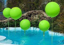 Maybe you would like to learn more about one of these? Pool With Big Green Balloons Outdoor Poolside Party The Balloons On Water Decorations For Wedding Ceremony By The Pool With Blue Water Stock Photo Picture And Royalty Free Image Image 98780585
