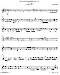 Long Reveille A Military Bugle Call Whose Purpose Is To Wake Up The Troops At The Start Of The Day Sheet Music Trumpet Sheet Music Bugle Call