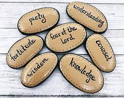 Fruit Of The Spirit Story Stones 12 Christian Scripture Etsy Confirmation Gifts Stone Painting Fruit Of The Spirit