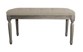 Bout De Lit Banc Capitonne En Tissu Lin Clair 122x40xh48cm Leon Bout De Lit Banc De Lit Tissu Lin