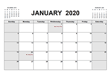 Wishing you the happiest 2020! 2020 Quarterly Calendar Pdf Free Printable Templates