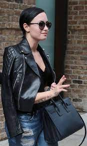 Demi Lovato Featured Barton Perreira Dalziel Leather Jacket Lightweight Leather Jacket Leather Jackets Women
