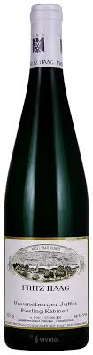 Kabinett wines have a distinct mineral and slatey character from the steep sl. Fritz Haag Brauneberger Juffer Riesling Kabinett 2013 Wine Info