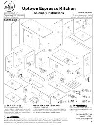 Innovative ez kraft assembly technology for faster and easier set up. Kidkraft Uptown Espresso Play Kitchen User Manual Manualzz