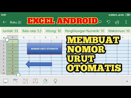 Namun ada beberapa perbedaan jika anda terbiasa menggunakan mouse dan keyboard. Membuat Nomor Urut Otomatis Di Excel Android Youtube